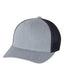 Richardson 110 - Fitted Trucker with R-Flex - Heather Gray / Navy