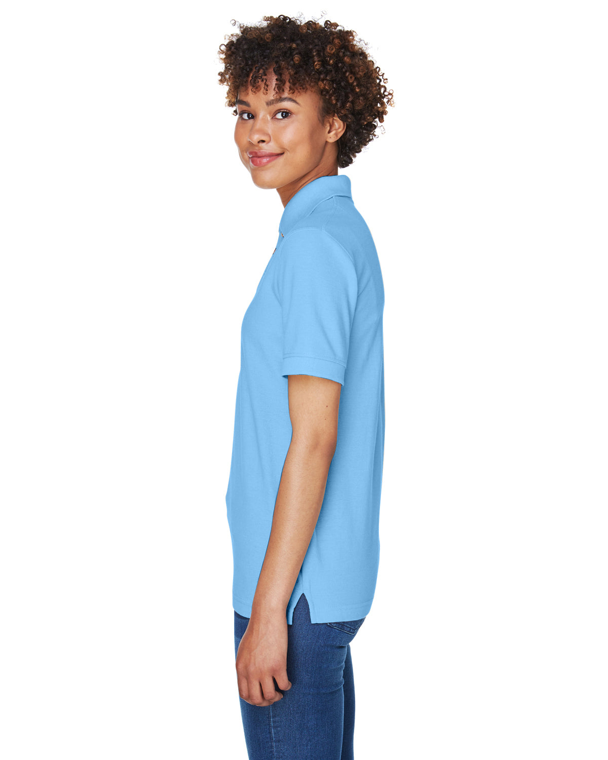Women's Whisper Piqué Polo - Cornflower
