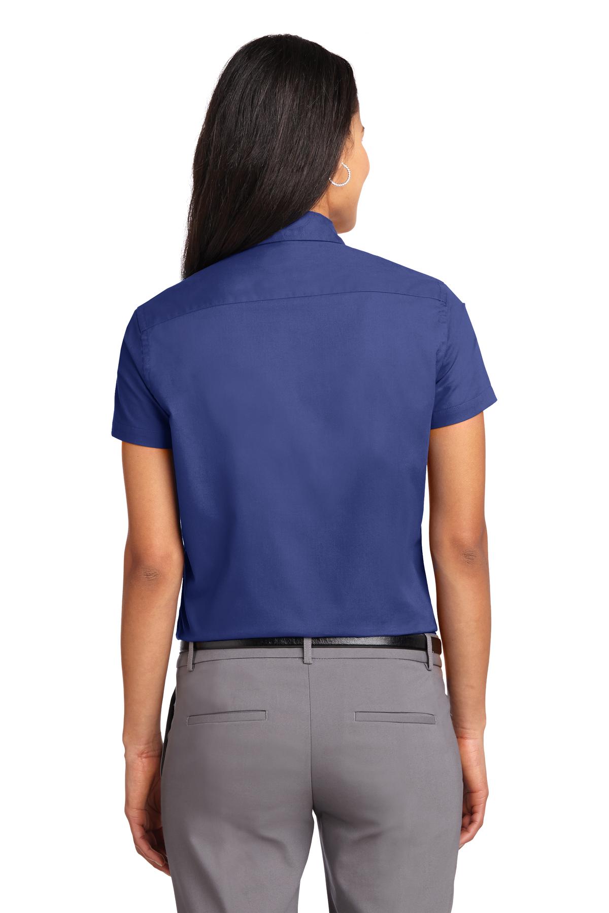 Women's Short Sleeve Easy Care Shirt - Mediter Blue