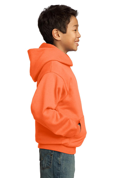 Youth Core Fleece Pullover Hoodie - Neon Orange