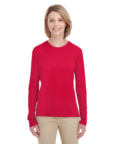 Women's Cool & Dry Performance Long-Sleeve Top - Red