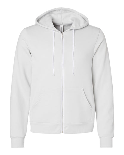 Unisex Poly-Cotton Sponge Fleece Full-Zip Hoodie - Silver