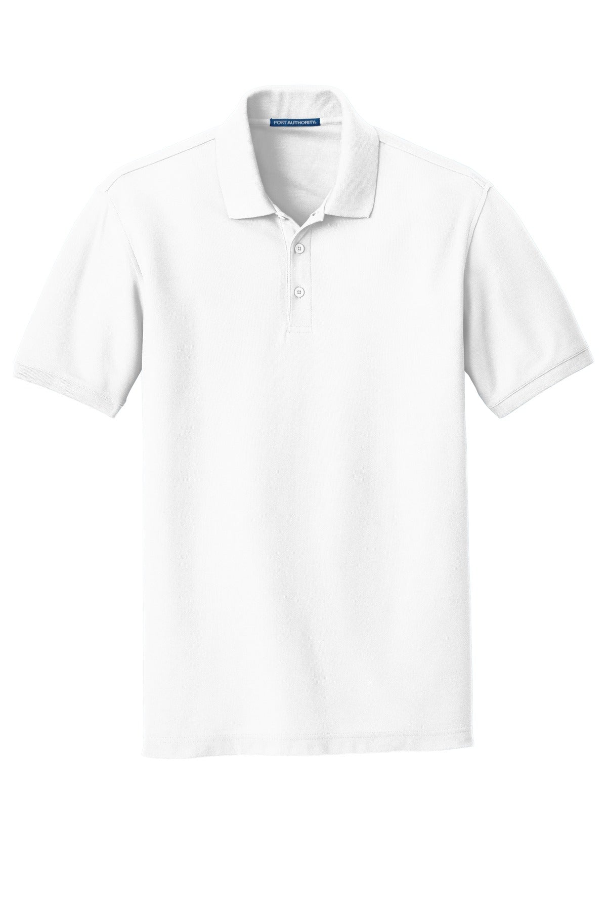 Unisex Core Classic Pique Polo - White