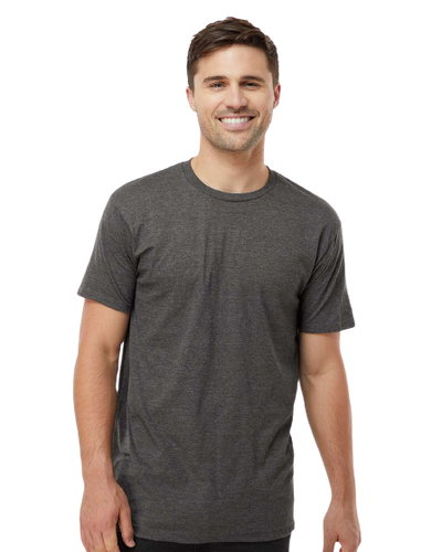 Unisex Heavyweight Tee - Heather Charcoal