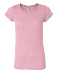 Women's Burnout Tee - Soft Pink