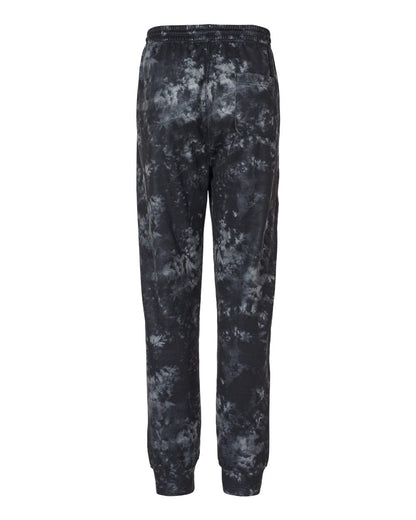 Unisex Heather Performance Jogger Pant - Black Tie Dye