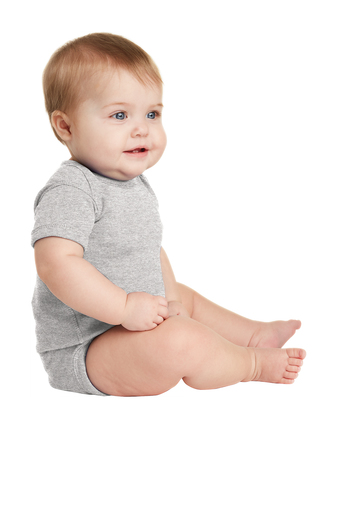 Infant Baby Rib Bodysuit - Heather
