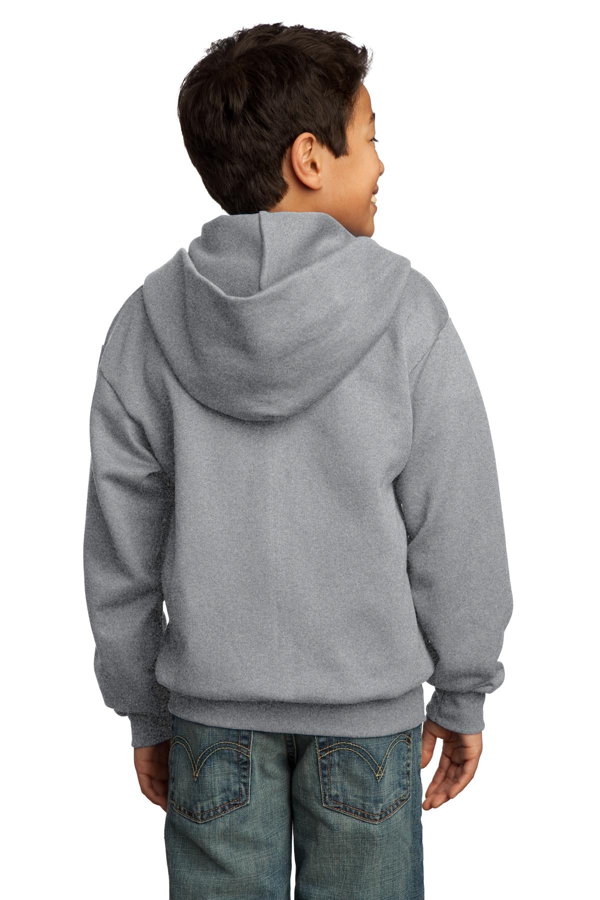 Youth Core Fleece Full-Zip Hoodie - Athletic Heather