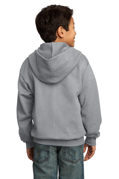 Youth Core Fleece Full-Zip Hoodie - Athletic Heather