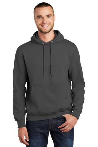 Unisex Tall Essential Fleece Pullover Hoodie - Charcoal