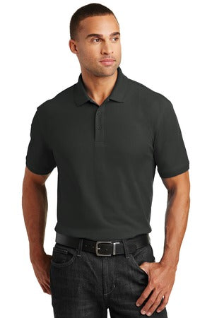 Unisex Core Classic Pique Polo - Deep Black