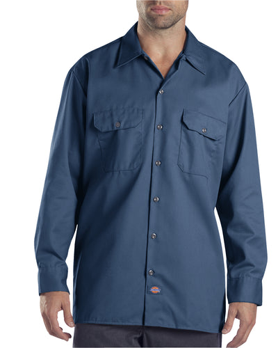 Unisex Long-Sleeve Work Shirt - Navy