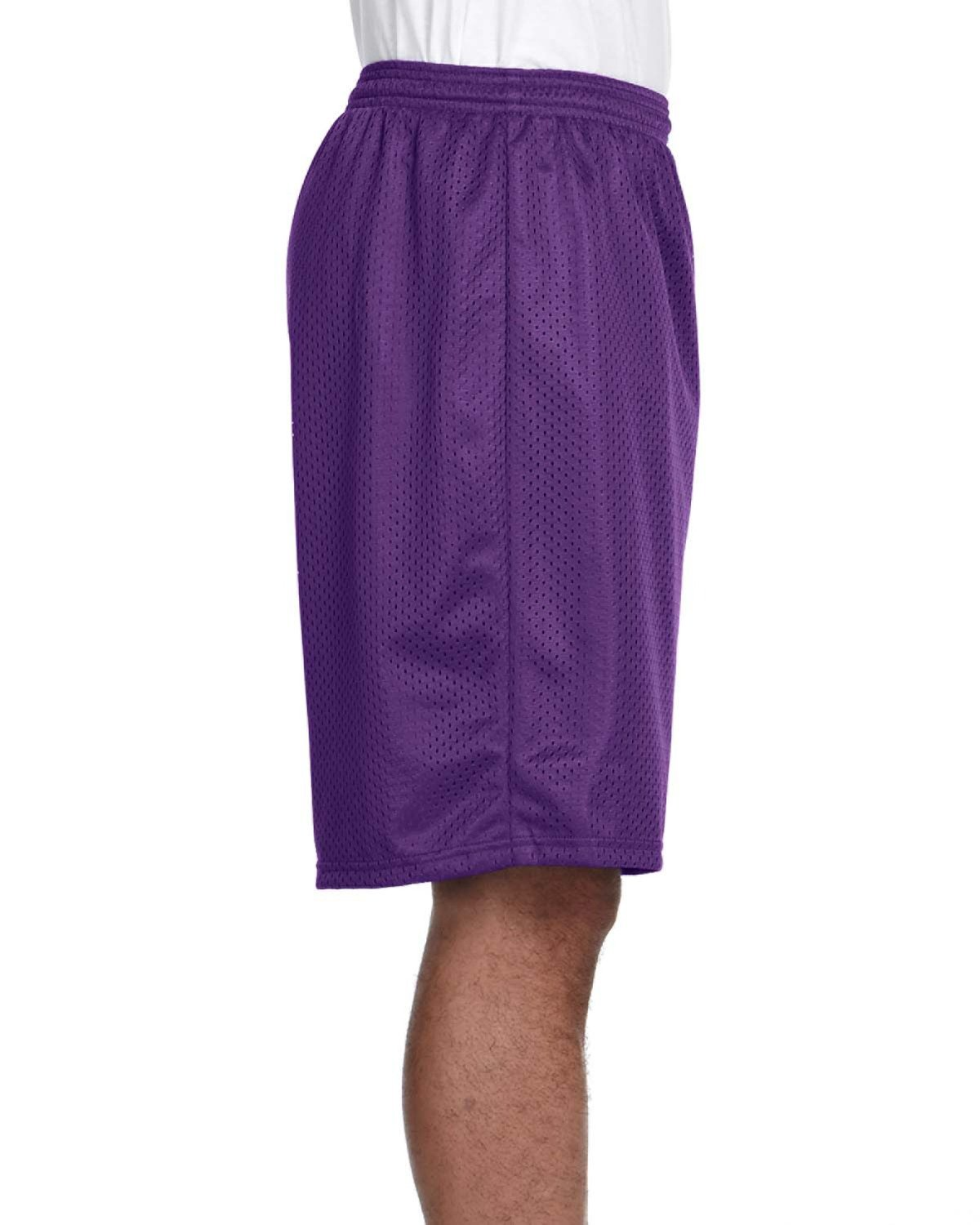 Unisex Nine Inch Inseam Mesh Short - Purple