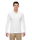 Gildan G729 - Unisex Double Piqué Long-Sleeve Polo - White