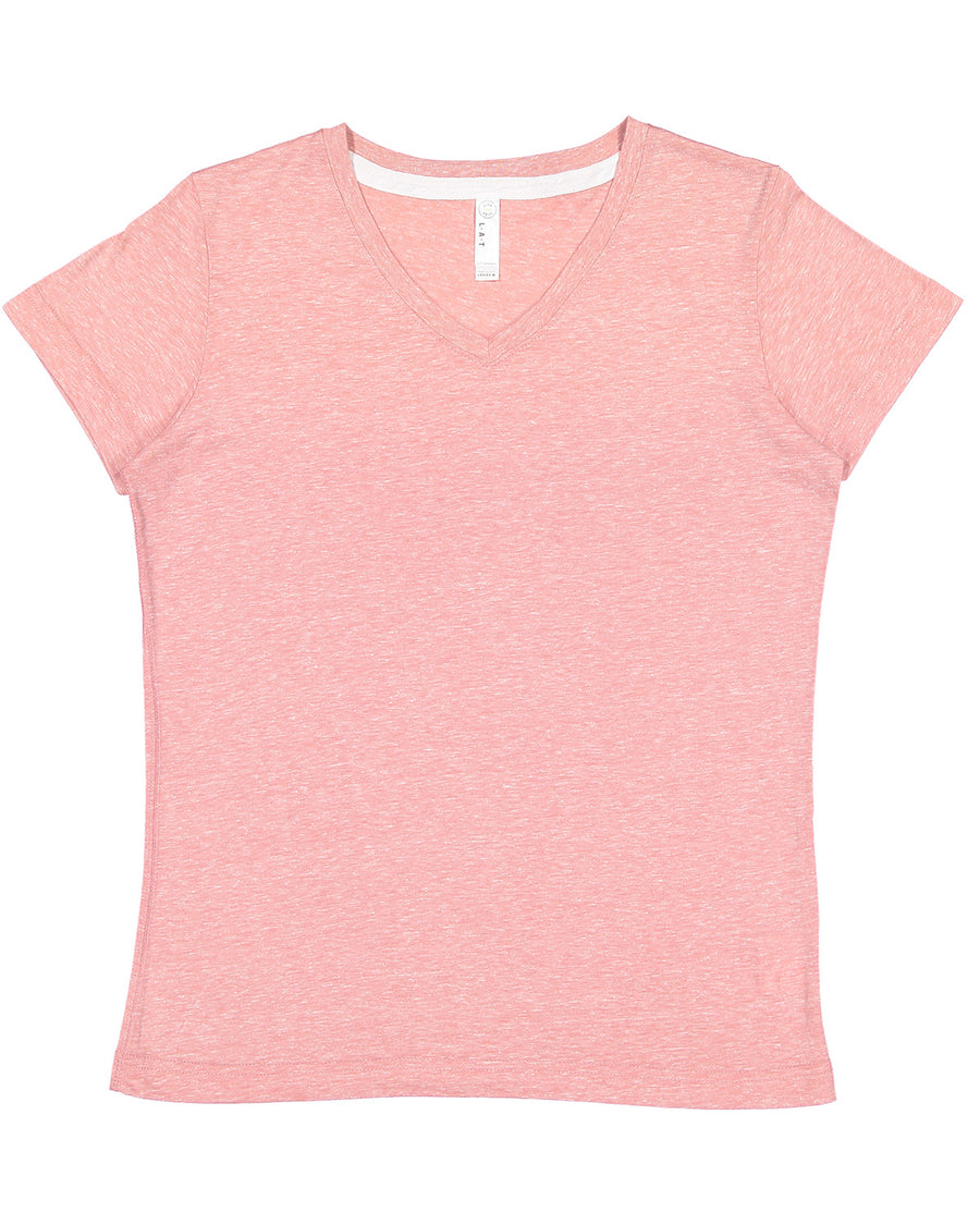 Women's Harborside Melange V-Neck T-Shirt - Mauvelous Melange