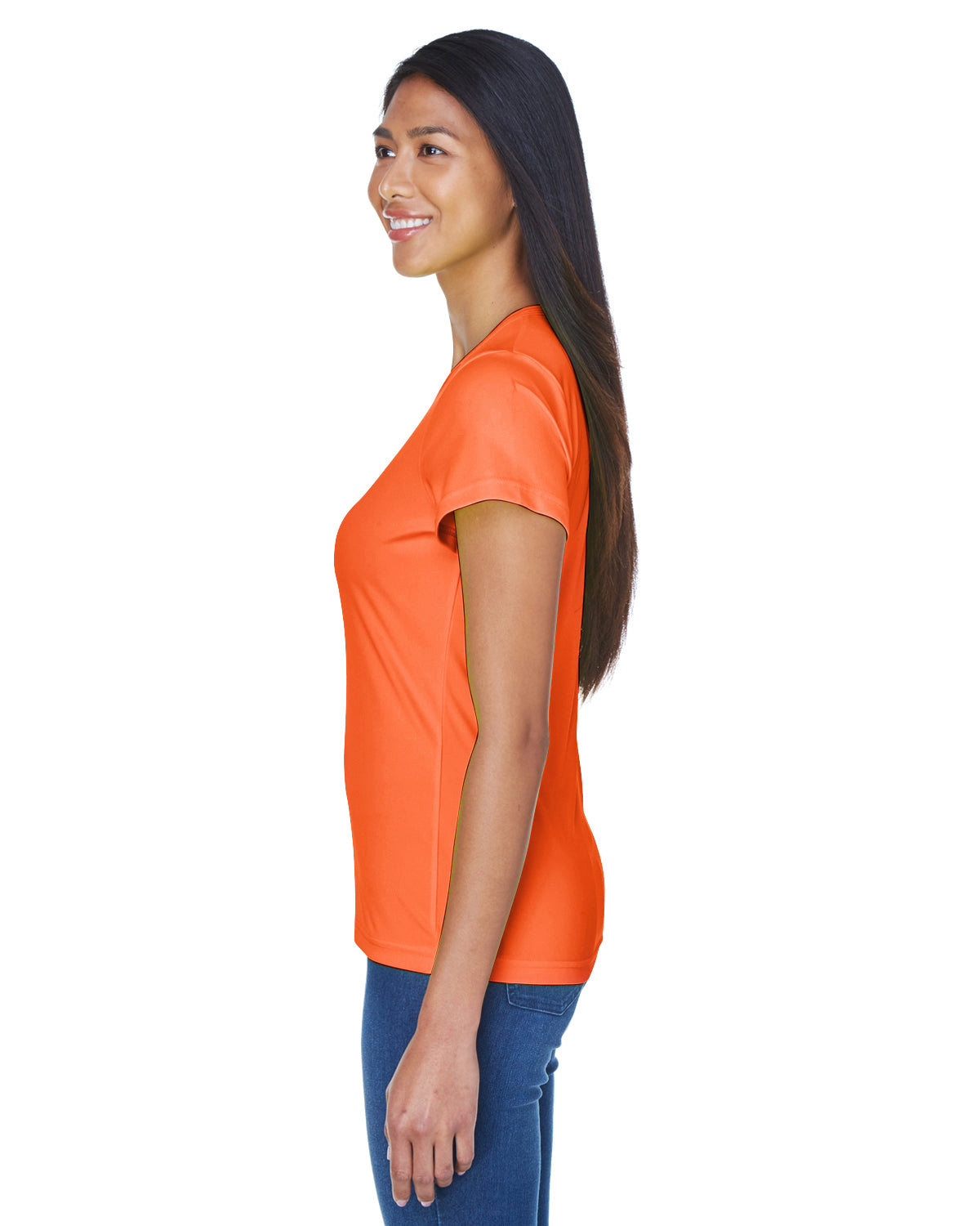 Women's Cool & Dry Sport Performance Interlock T-Shirt - Bright Orange