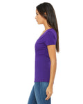 Ladies' Jersey Short-Sleeve Deep V-Neck T-Shirt - Team Purple
