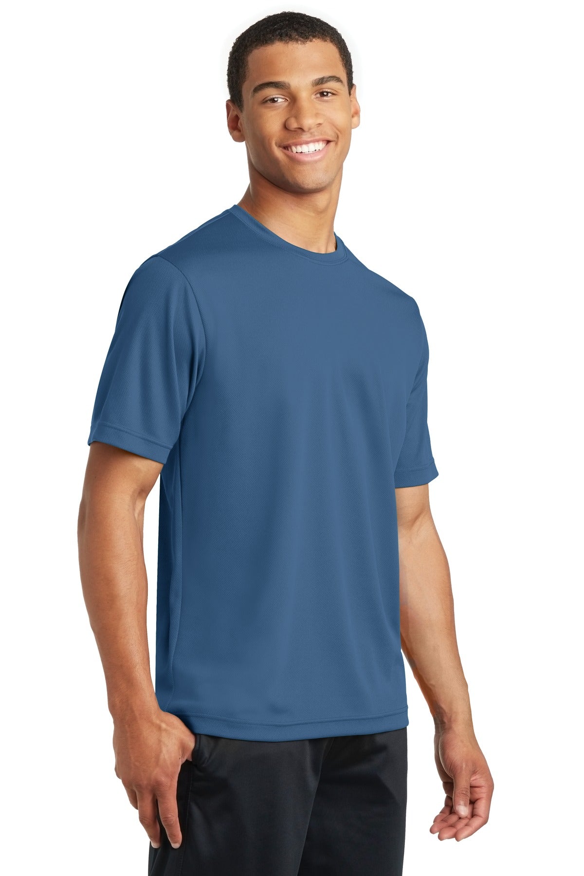 Unisex PosiCharge RacerMesh Tee - Dawn Blue