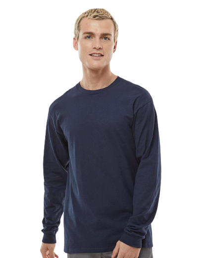 Unisex Heavyweight Long Sleeve Tee - Navy