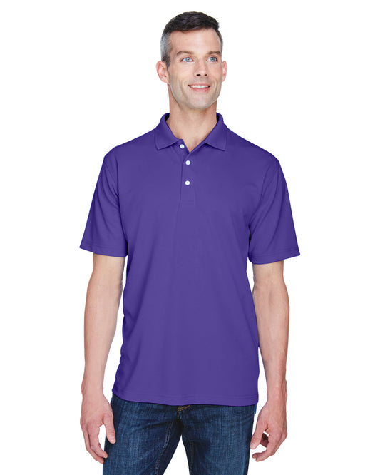 Men's Cool & Dry Stain-Release Performance Polo - Purple