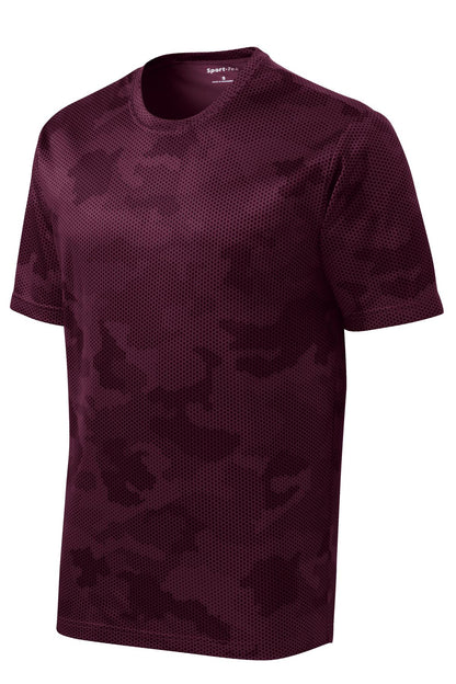 Unisex CamoHex Tee - Maroon