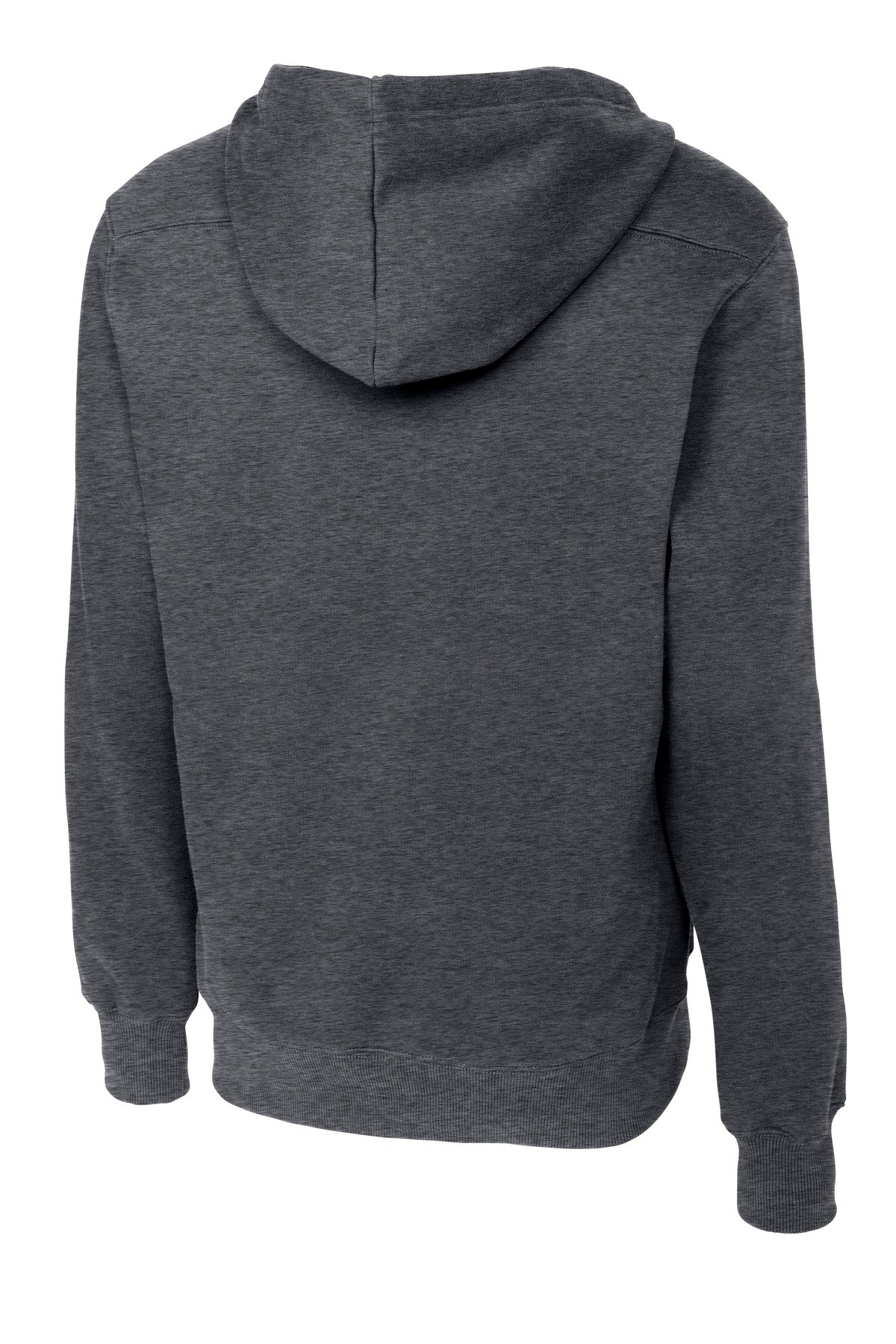 Lace Up Pullover Hoodie - Graphite Heather
