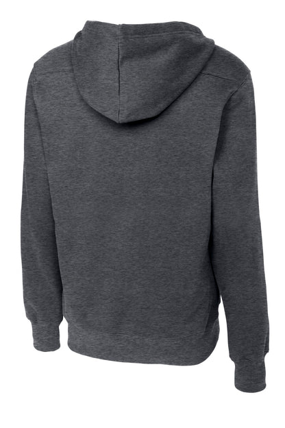 Lace Up Pullover Hoodie - Graphite Heather