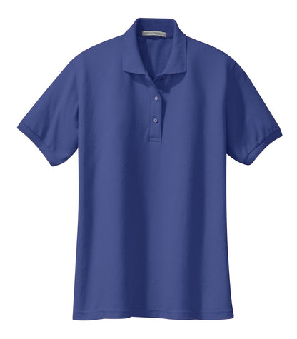 Women's Silk Touch Polo - Med Blue