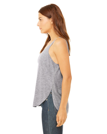 Women's Flowy Side Slit Tank - Heather Athletic