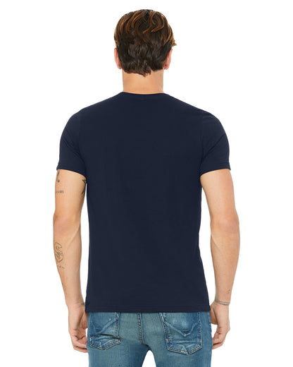 Unisex Poly-Cotton Short-Sleeve T-Shirt - Navy