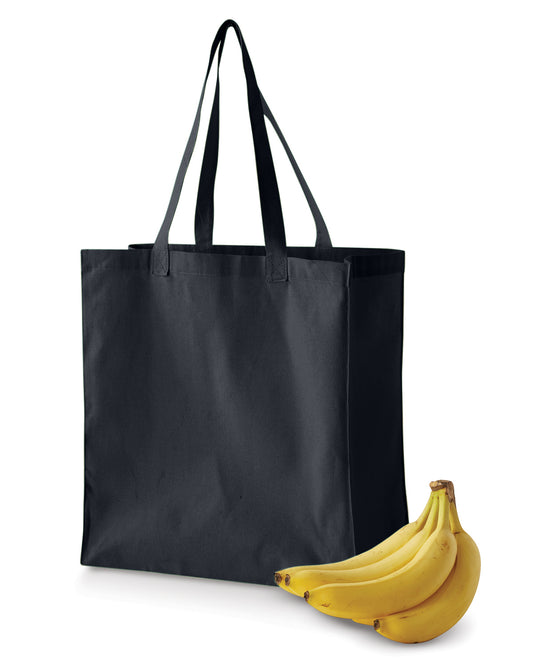 Canvas Grocery Tote - Black