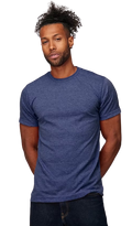 Unisex Poly-Rich Tee - Heather Royal