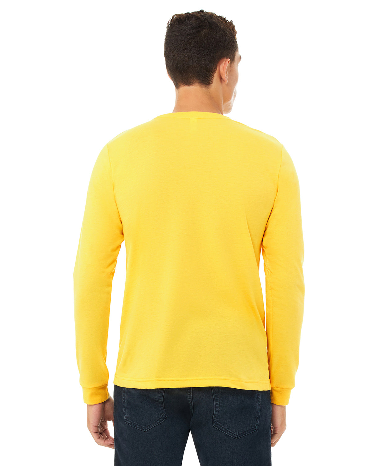 Unisex Jersey Long-Sleeve T-Shirt - Heather Yellow Gold
