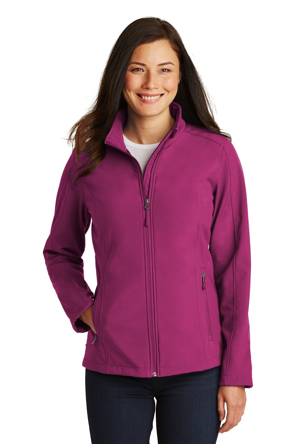 Women's Core Soft Shell Jacket - Very Berry