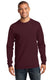 Port & Company PC61LST - Unisex Tall Long Sleeve Essential Tee - Athletic Maroon