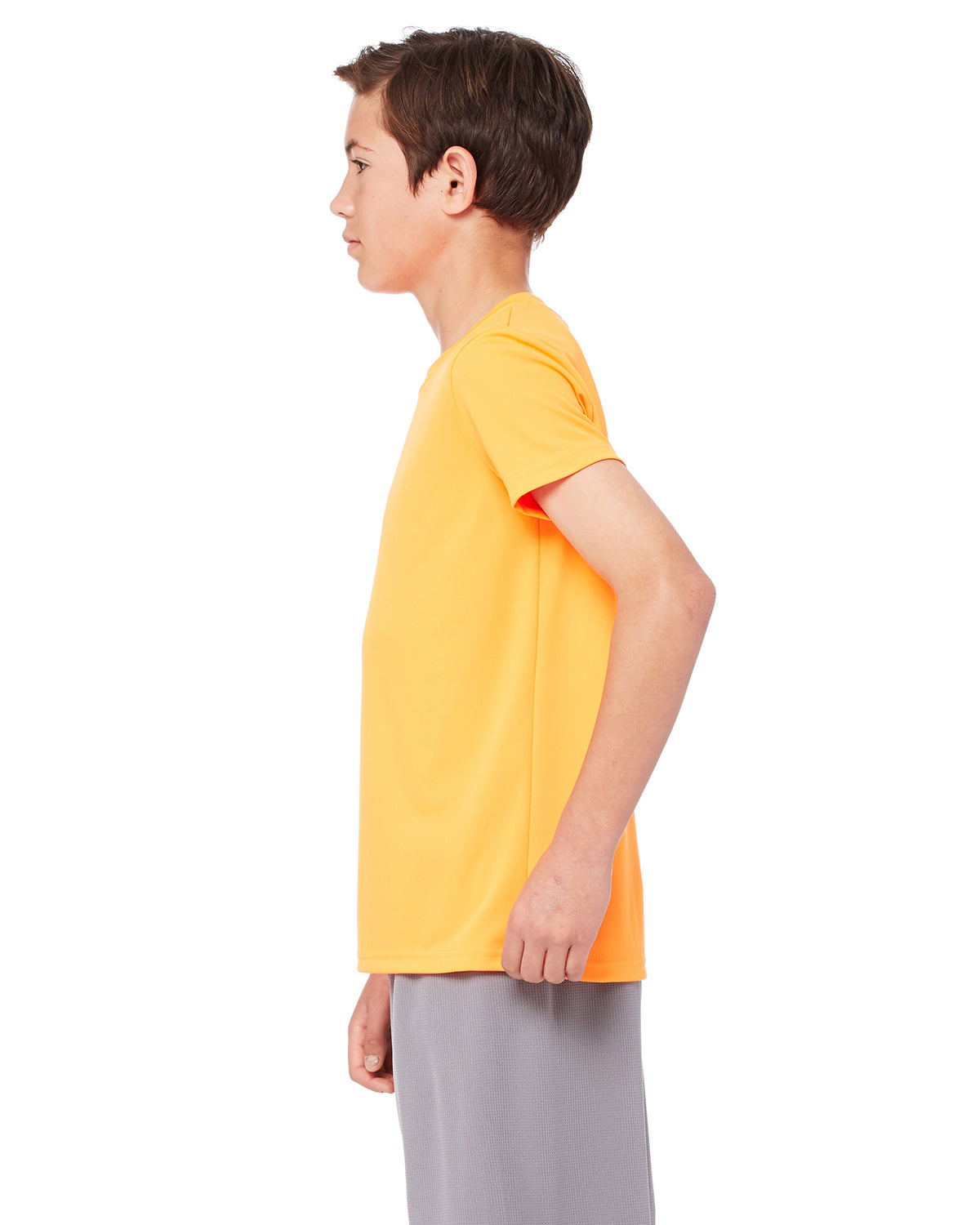 Youth Performance Short-Sleeve T-Shirt - Sport High Viz Safety Orange