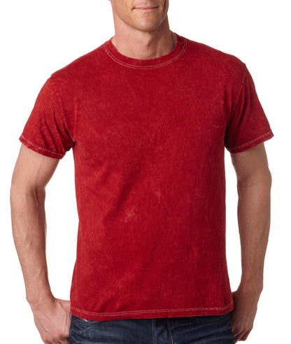 Unisex 100% Cotton Vintage Wash T-Shirt - Mineral Red