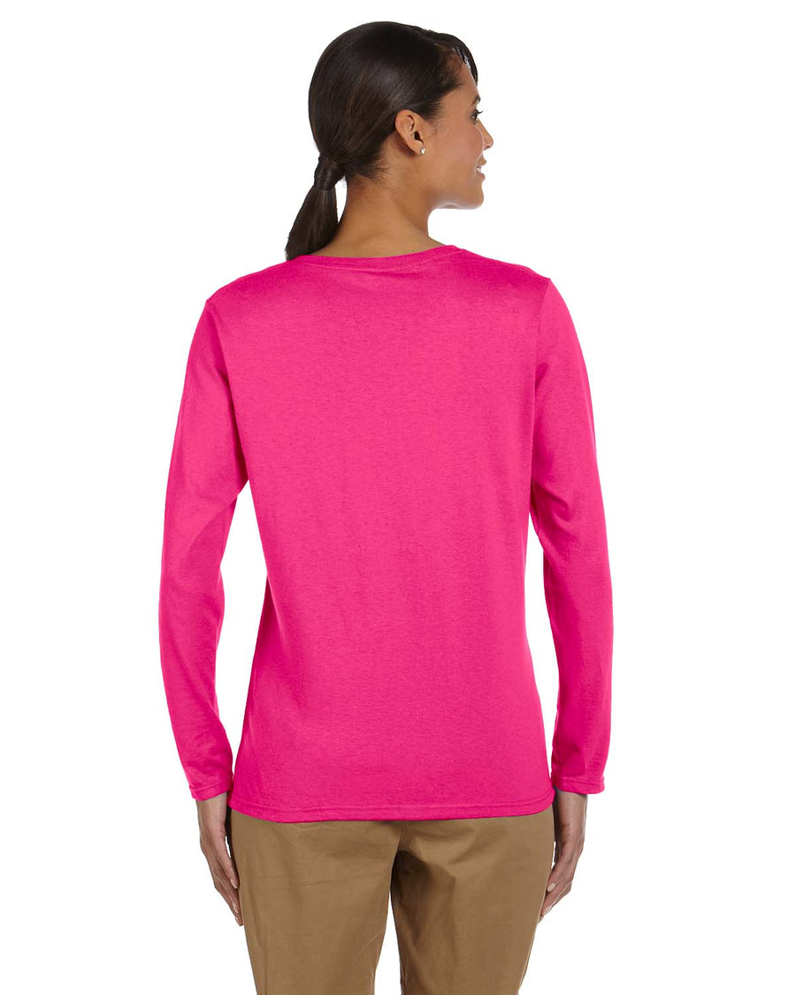 Ladies' Heavy Cotton™ 5.3 oz. Long-Sleeve T-Shirt - Heliconia
