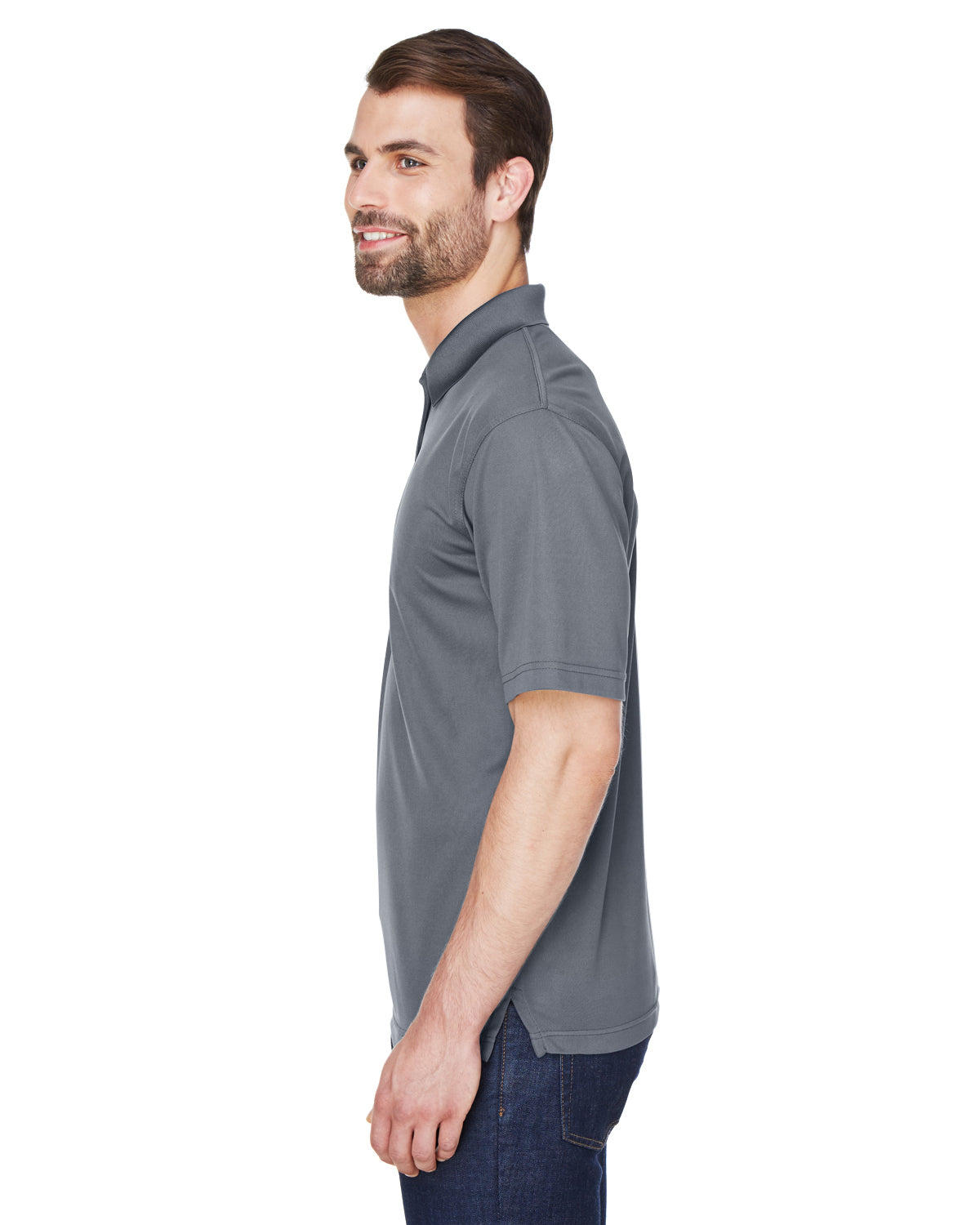 Men's Cool & Dry Mesh Piqué Polo - Charcoal