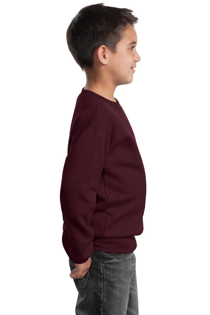 Youth Core Fleece Crewneck Sweatshirt - Maroon