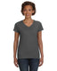 LAT 3507 - Women's V-Neck Fine Jersey T-Shirt - Charcoal