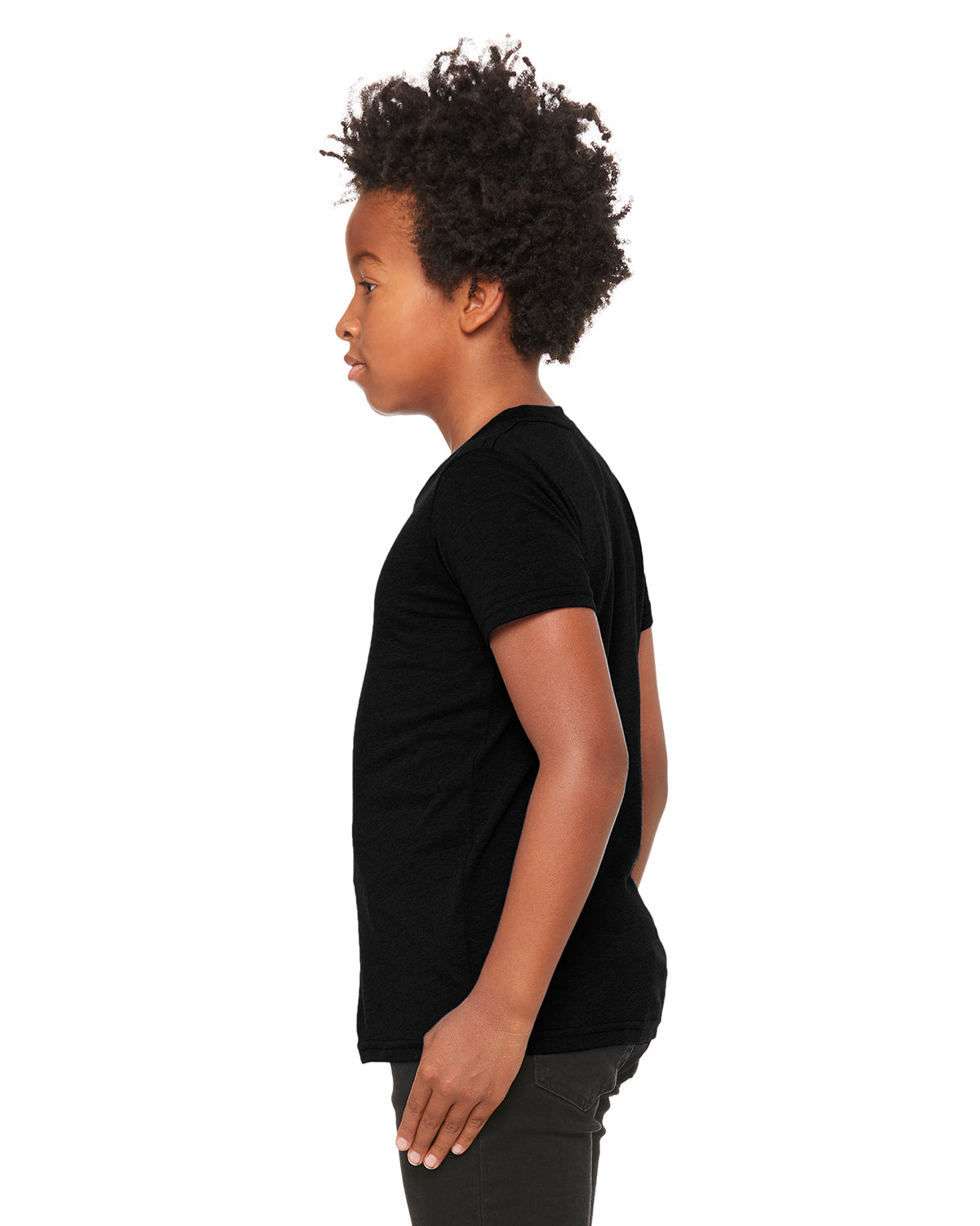 Youth Triblend Short-Sleeve T-Shirt - Solid Black Triblend