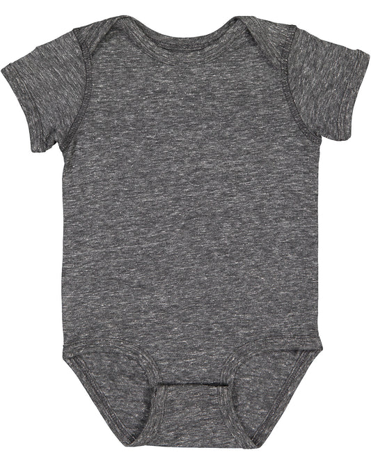 Infant Harborside Melange Bodysuit - Smoke Melange