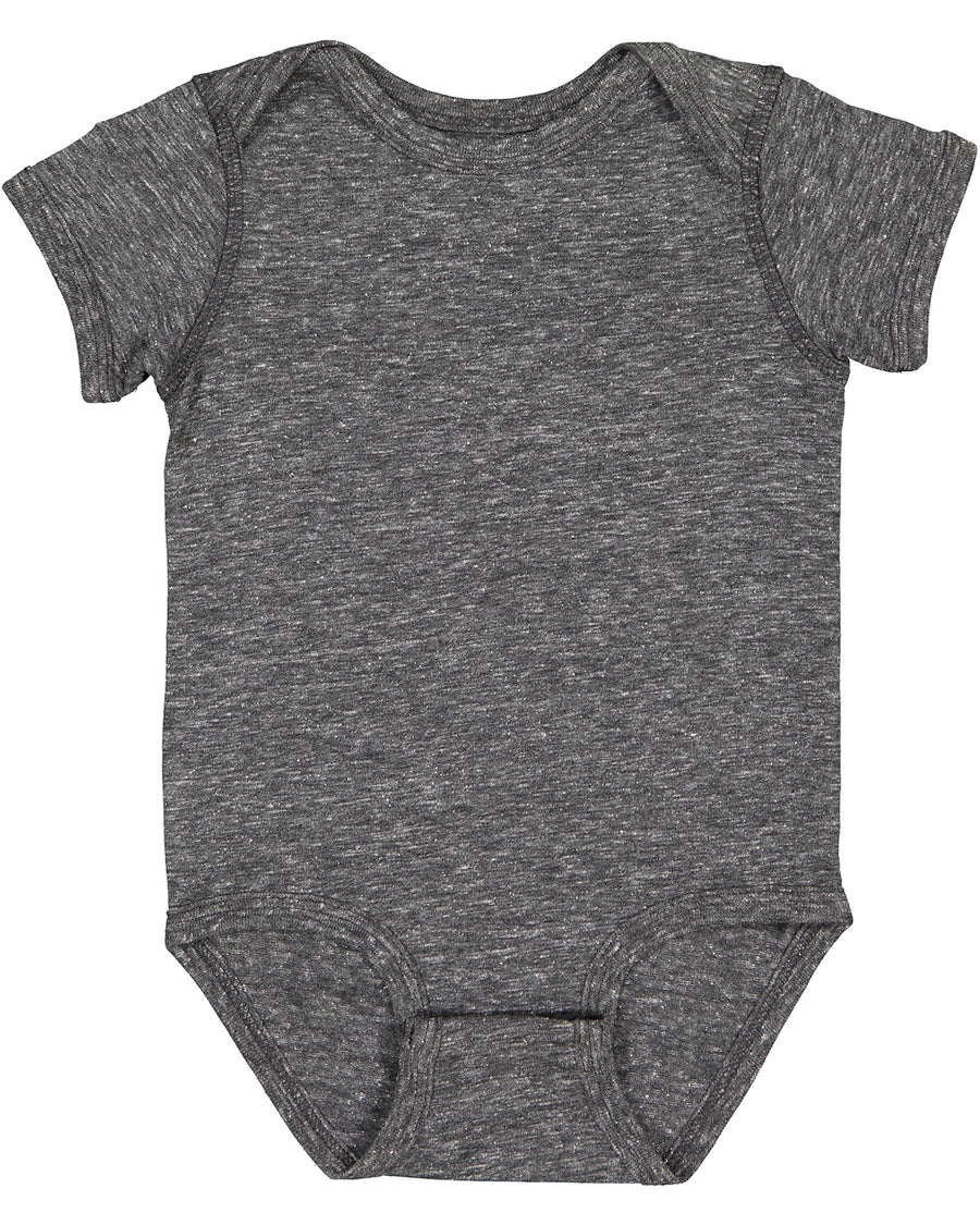 Infant Harborside Melange Bodysuit - Smoke Melange