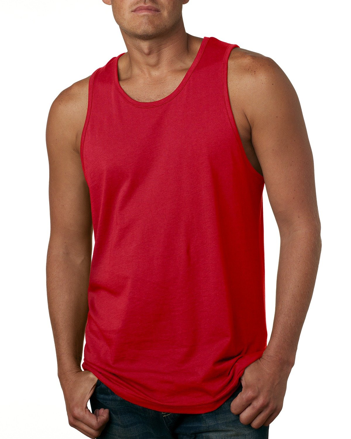 Men's Cotton Tank - Red
