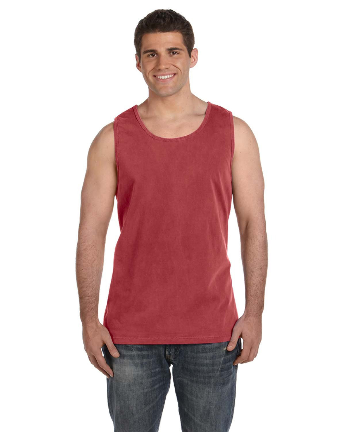 Unisex Heavyweight RS Tank - Brick
