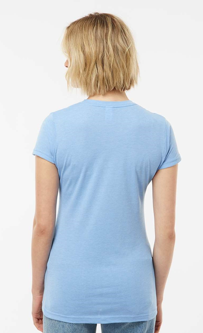 Women's Poly-Rich Slim Fit Tee - Heather Athletic Blue