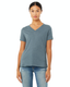 Bella + Canvas 6405CVC - Women's Relaxed Jersey V-Neck T-Shirt - Heather Slate