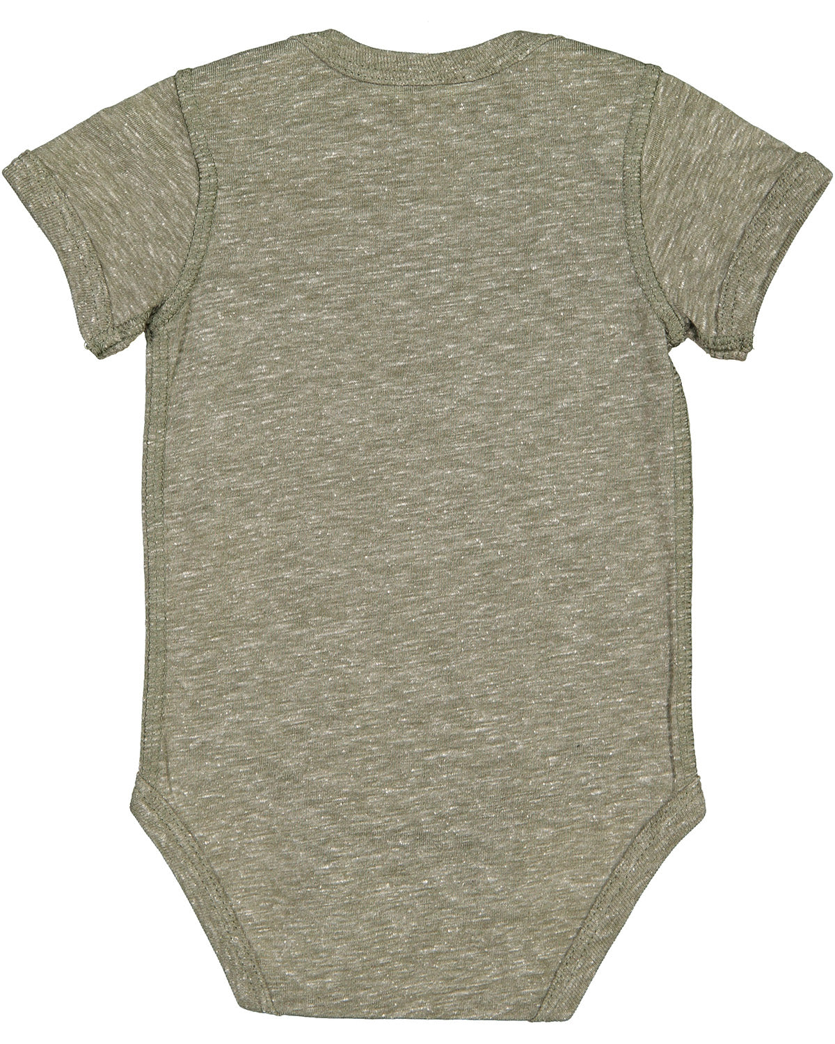 Infant Harborside Melange Bodysuit - Military Green Melange