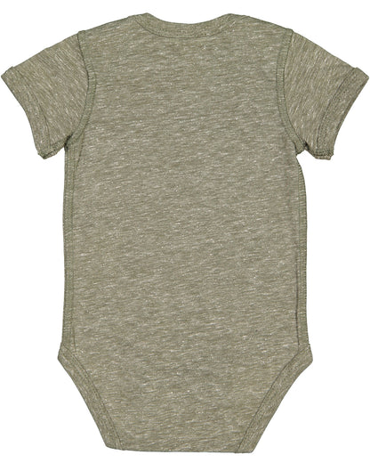 Infant Harborside Melange Bodysuit - Military Green Melange